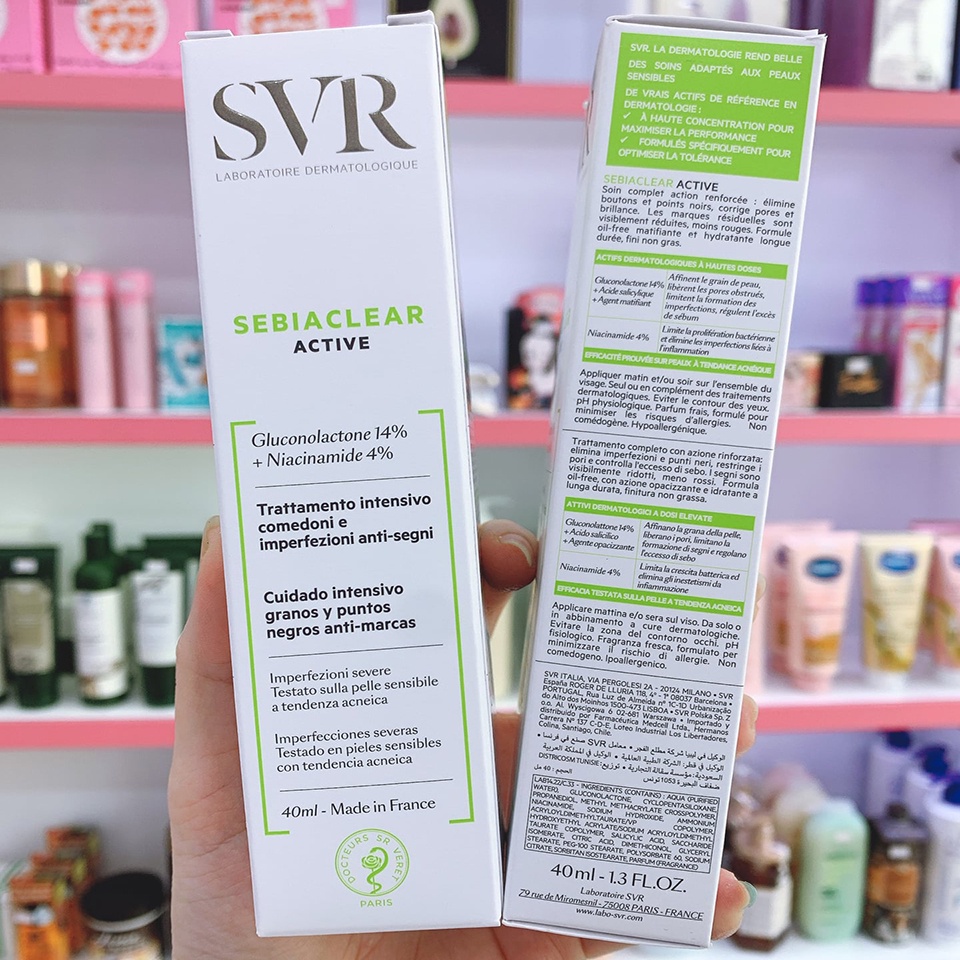 ✅ Kem Dưỡng Giảm Mụn Và Kiểm Soát Dầu SVR Sebiaclear Active 40ml