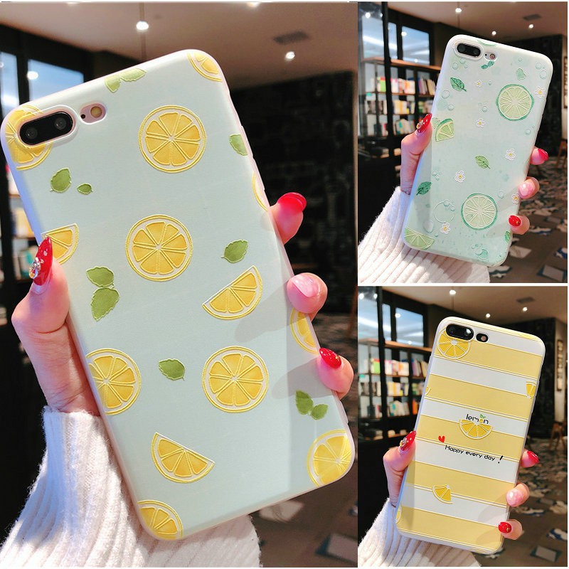 Ốp lưng quả chanh Silicon dẻo dành cho iPhone 6 / 6s / 6Plus / 6sPlus / 7 / 7Plus / X / XS - a43