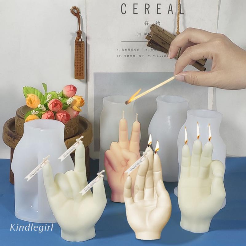 Khuôn silicone tạo hình làm đèn cầy DIY