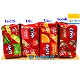 Bánh quế COSY Kinh Đô wafer rolls gói 135g đủ 4 vị.