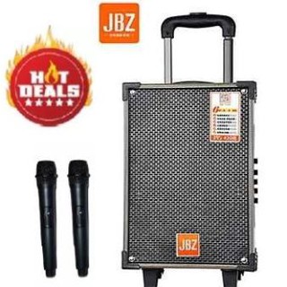 Loa kéo di động JBZ NE-109 Thùng gỗ 3 tấc 2 mic 150w Chính Hãng