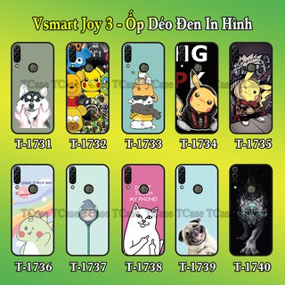 Ốp lưng Vsmart Joy 3 dẻo đen in hình Tổng Hợp Mẫu Đẹp