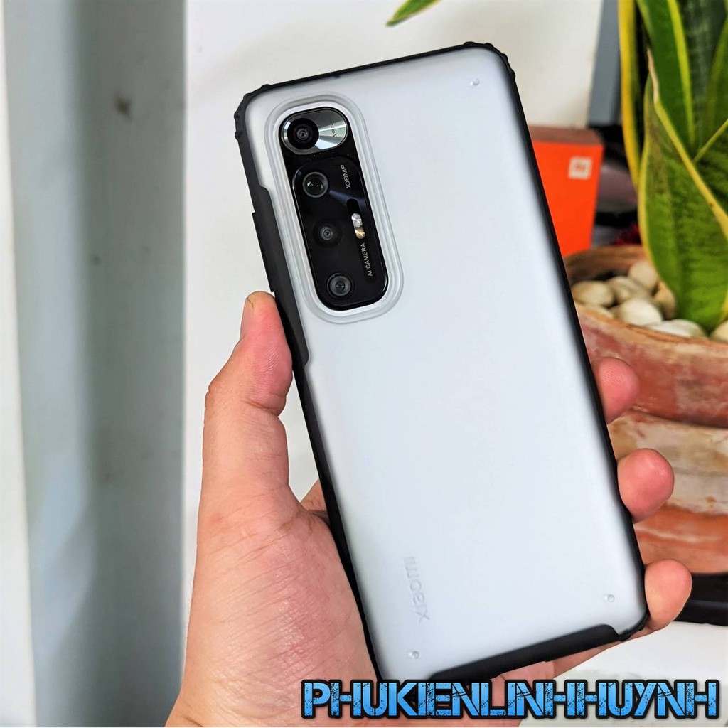 Ốp lưng mi 10s chống sốc bảo vệ camera chống vân tay nhám viền màu ver 2 phụ kiện điện thoại linh huỳnh