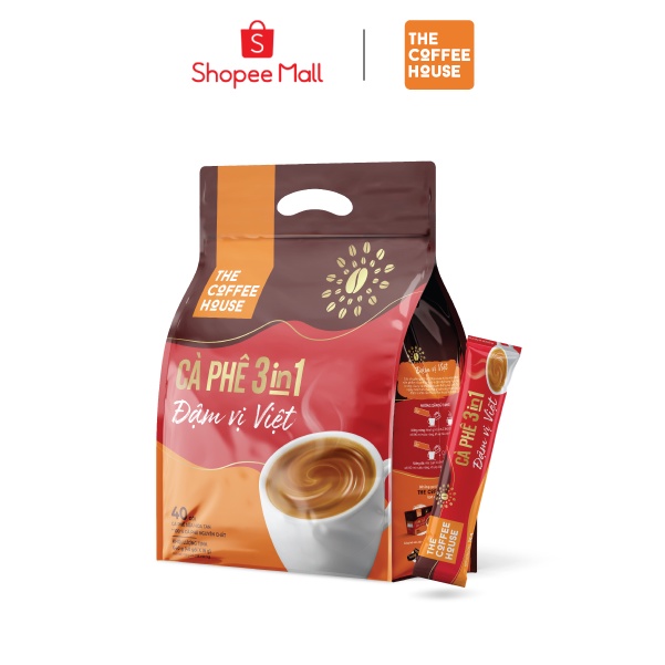 Cà phê 3IN1 Đậm vị Việt The Coffee House (40 gói x 16 g)