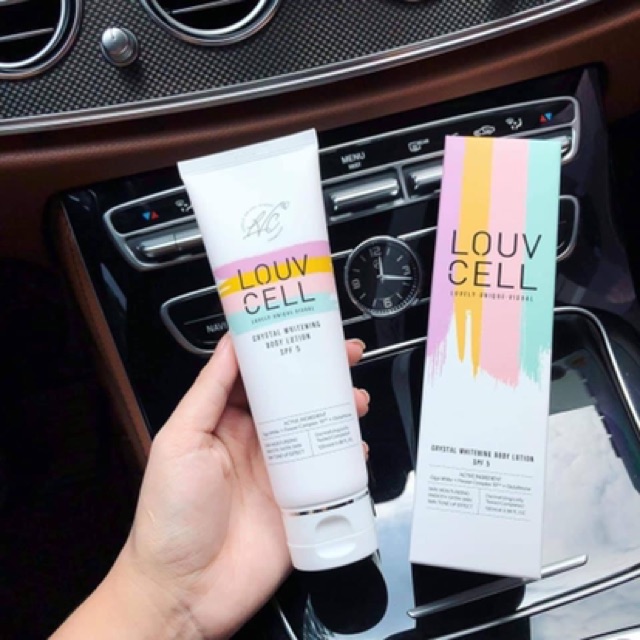 SỮA DƯỠNG THỂ KÍCH TRẮNG LOUV CELL CRYSTAL WHITENING BODY LOTION SPF 5
