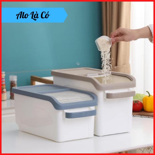 THÙNG GẠO 10KG NẮP TRƯỢT MỚI