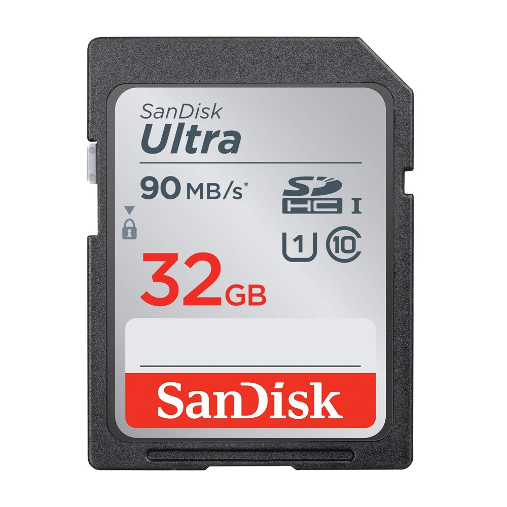 Thẻ nhớ Máy Ảnh SDHC SanDisk Ultra 600x 32GB UHS-I 90MB/s (Xám)