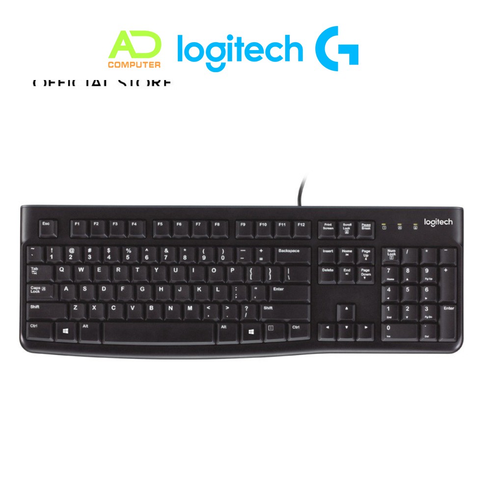 Bàn phím có dây Logitech K120 chuyên văn phòng bảo hành 3 năm lỗi đổi mới