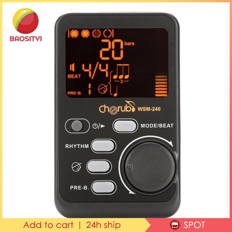 [Baosity1] Dụng Cụ Chỉnh Tông Nhịp Tim LCD Cho Piano Violin Guitar Bass Trống