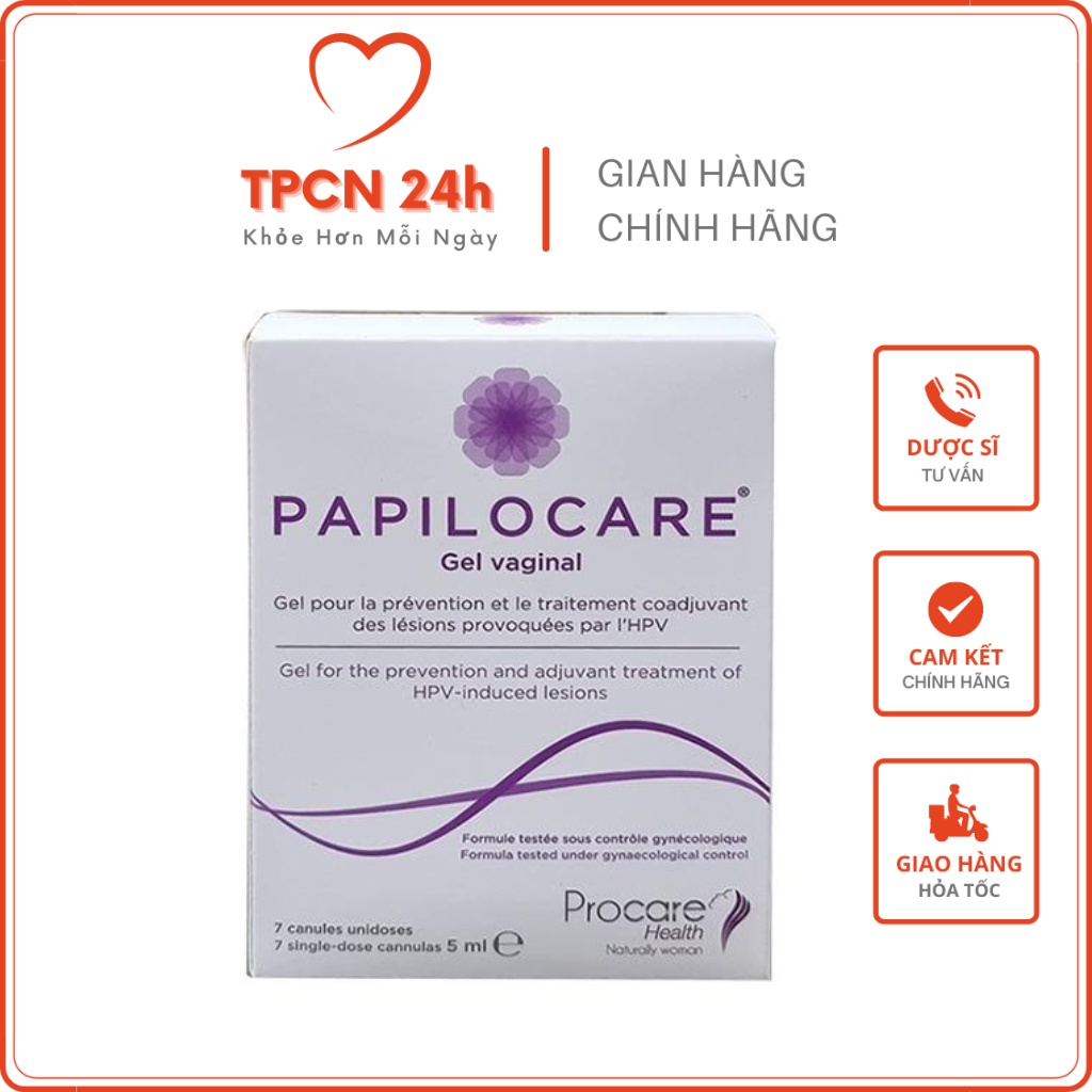 PAPILOCARE Gel phụ khoa tăng đào thải HPV