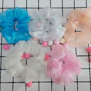 [Mua 1 Tặng 1] Scrunchie cột tóc bông pom pom