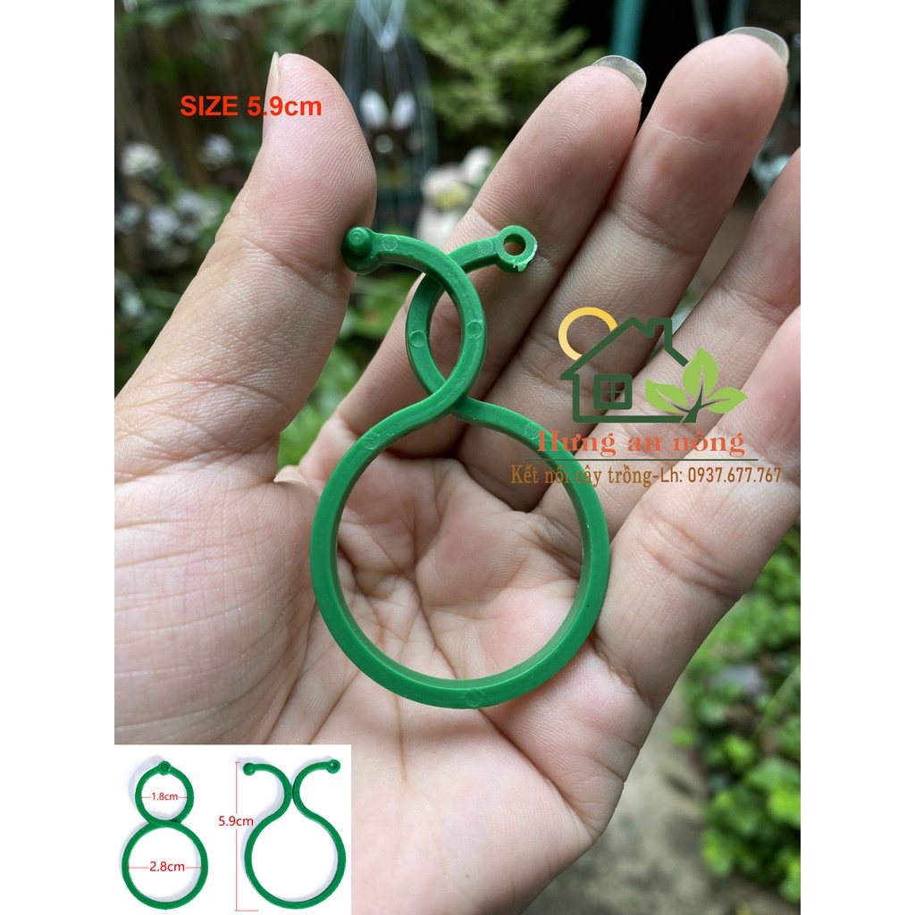 Sét 50 Kẹp số 8 chuyên dùng cố định cành, cây thân cứng mềm, cố định dây leo, cố định dây điện...