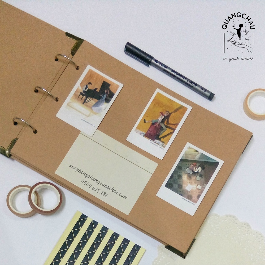 Scrapbook, album trơn tự trang trí