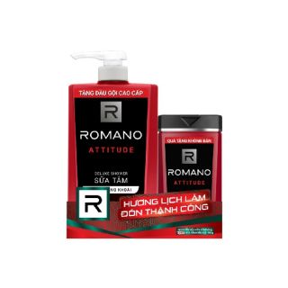 Romano Sữa Tắm 650g tặng kèm dầu gội 150g(chọn mùi)
