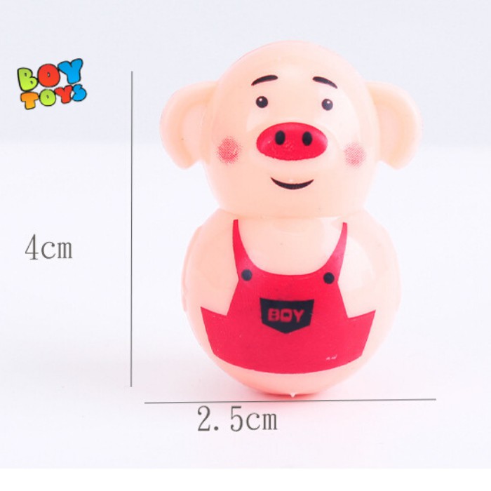 Đồ chơi lật đật mini heo Piggy dễ thương cho bé