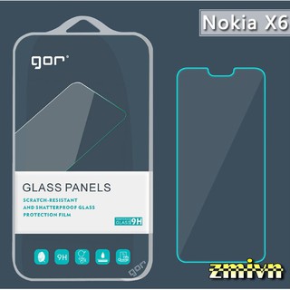 Bộ 2 Kính Cường lực Nokia X6 chính hãng Gor