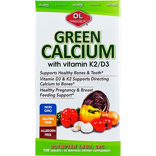 Viên uống Olympian Labs Green Calcium bổ sung canxi hữu cơ (100 viên)