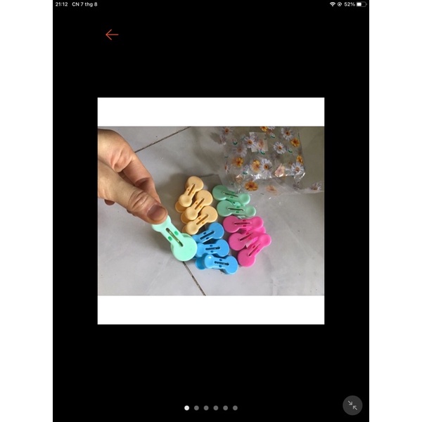 Kẹp quần áo nhựa loại dày ( giá 1 cái )