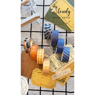Băng keo washi tape nhiều hình cuộn dài 3m Cloudy Craft House - CCH102