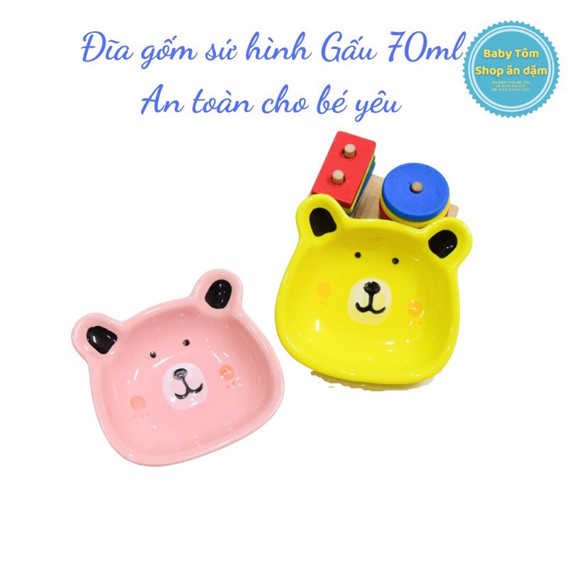 Đĩa ăn dặm hình thú ngộ nghĩnh