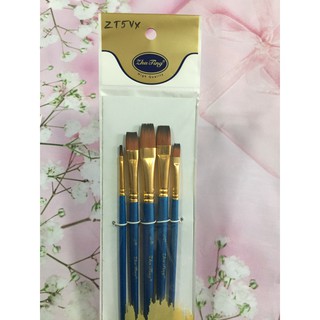 Bộ cọ đầu vuông Zhuting 5 cây