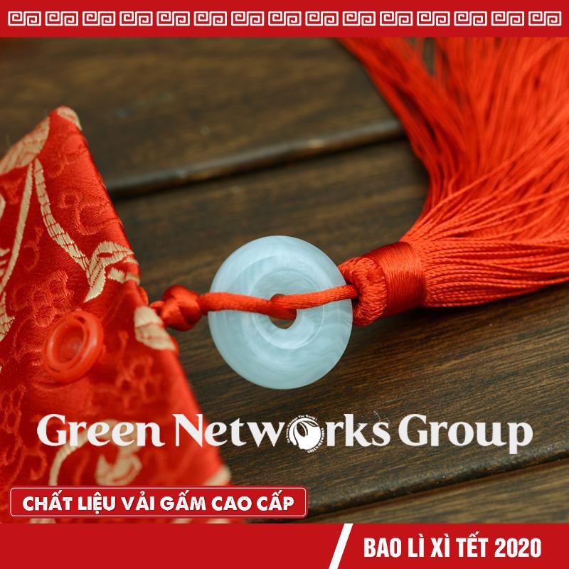 Bao lì xì chất liệu vải gấm Greennetworks