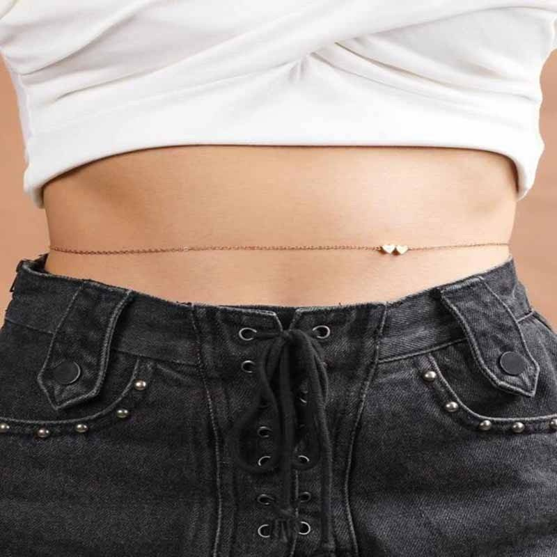 Thời Trang Thắt Lưng Dây Đôi Mặt Trái Tim Bằng Hợp Kim Cho Nữ