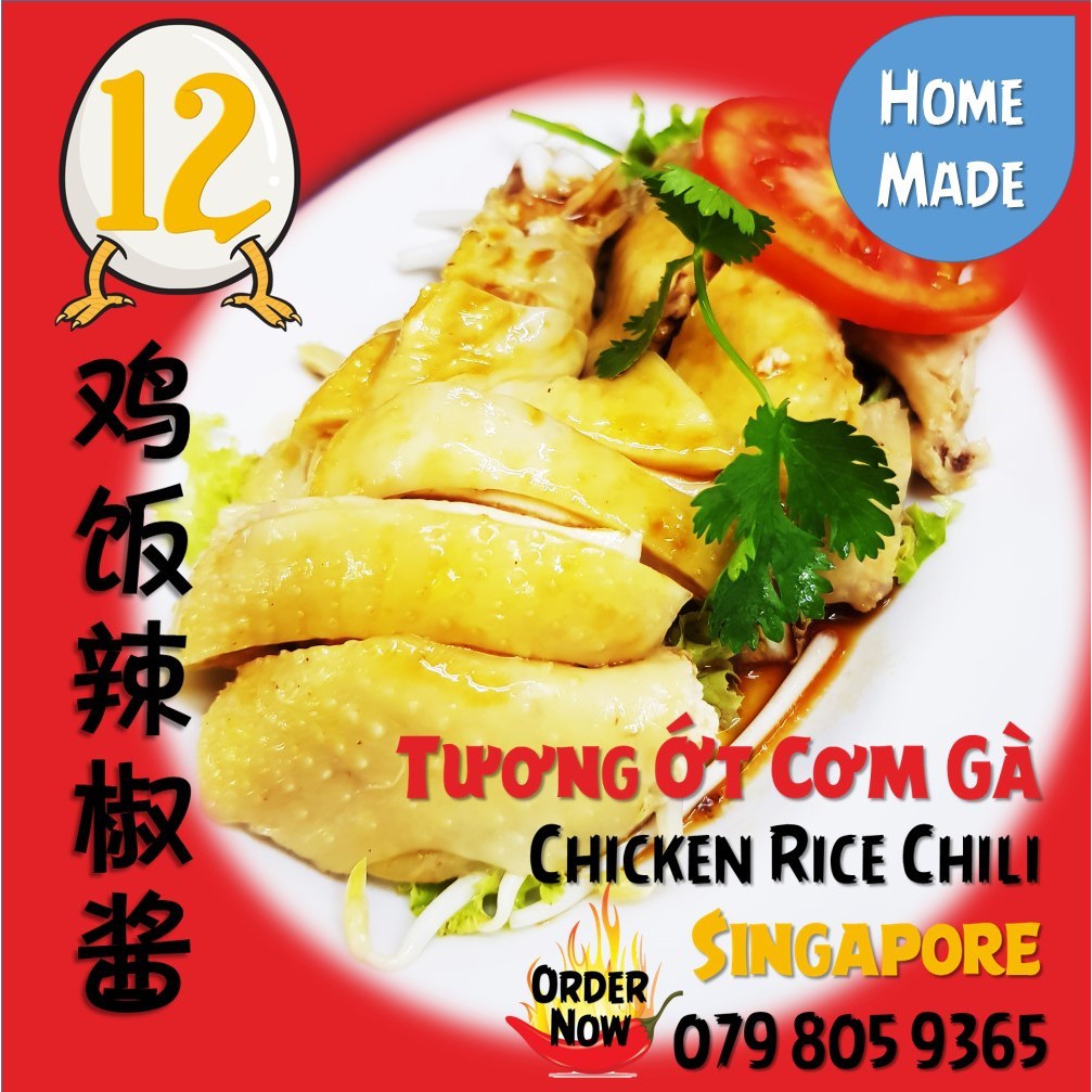 Twelve - Tương Ớt Cơm Gà Singapore - 220g - Nhà làm - HSD 3 tháng