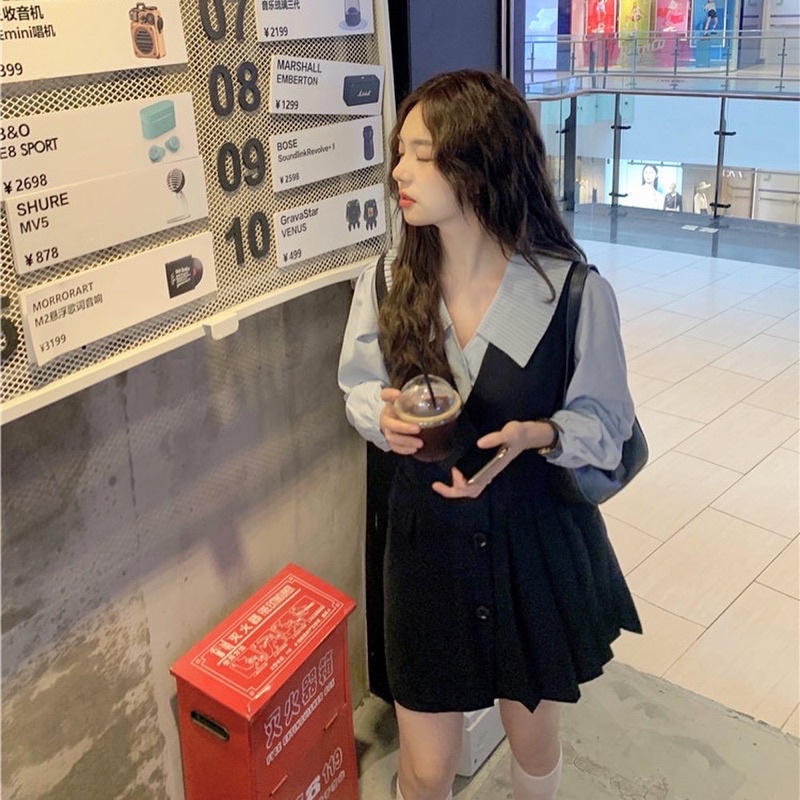 Set váy ulzzang dễ thương dáng xoè