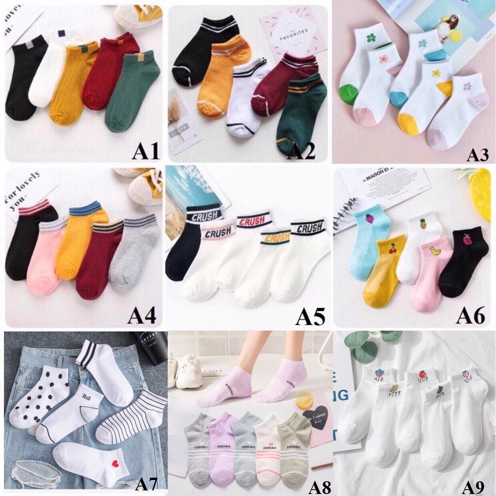 Set 5 đôi tất nữ