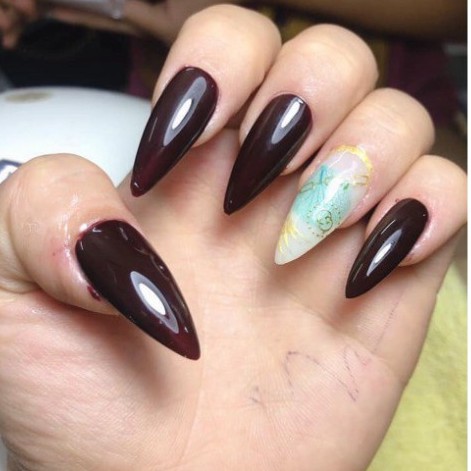 Móng úp tay HSM phom nhọn Bầu 600 móng/hộp