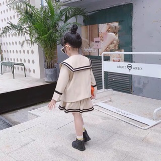 Set váy thủy thủ đuôi cá cho bé gái