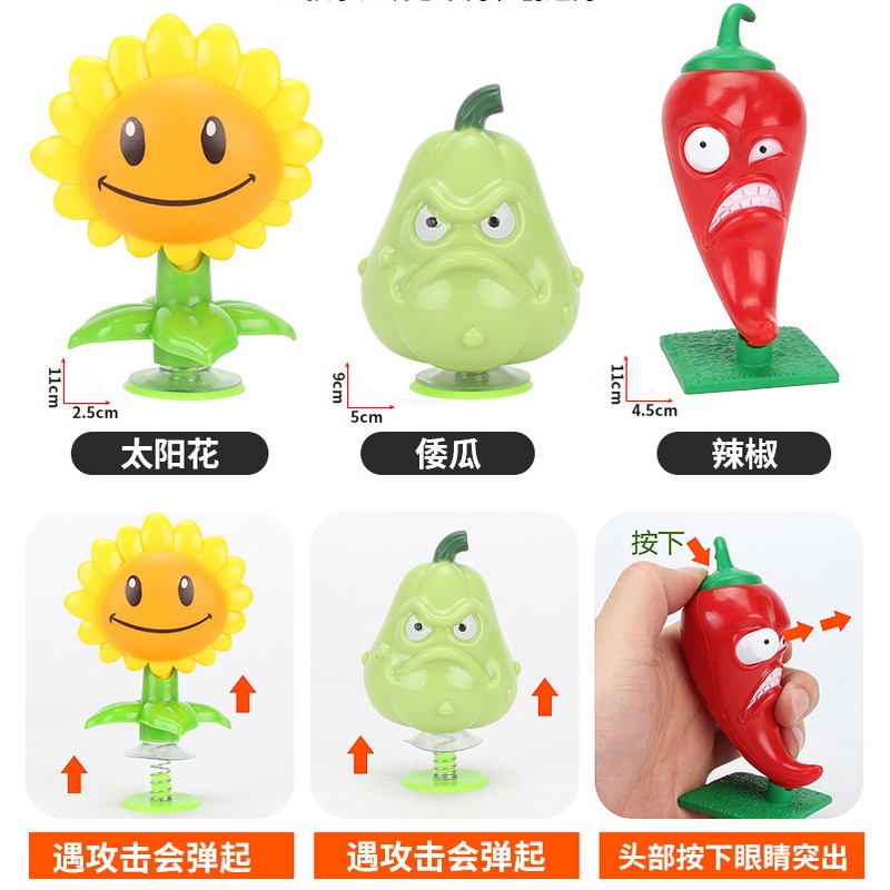 1 Mô Hình Đồ Chơi Plants vs Zombie Có Đèn Và Nhạc Cho Bé