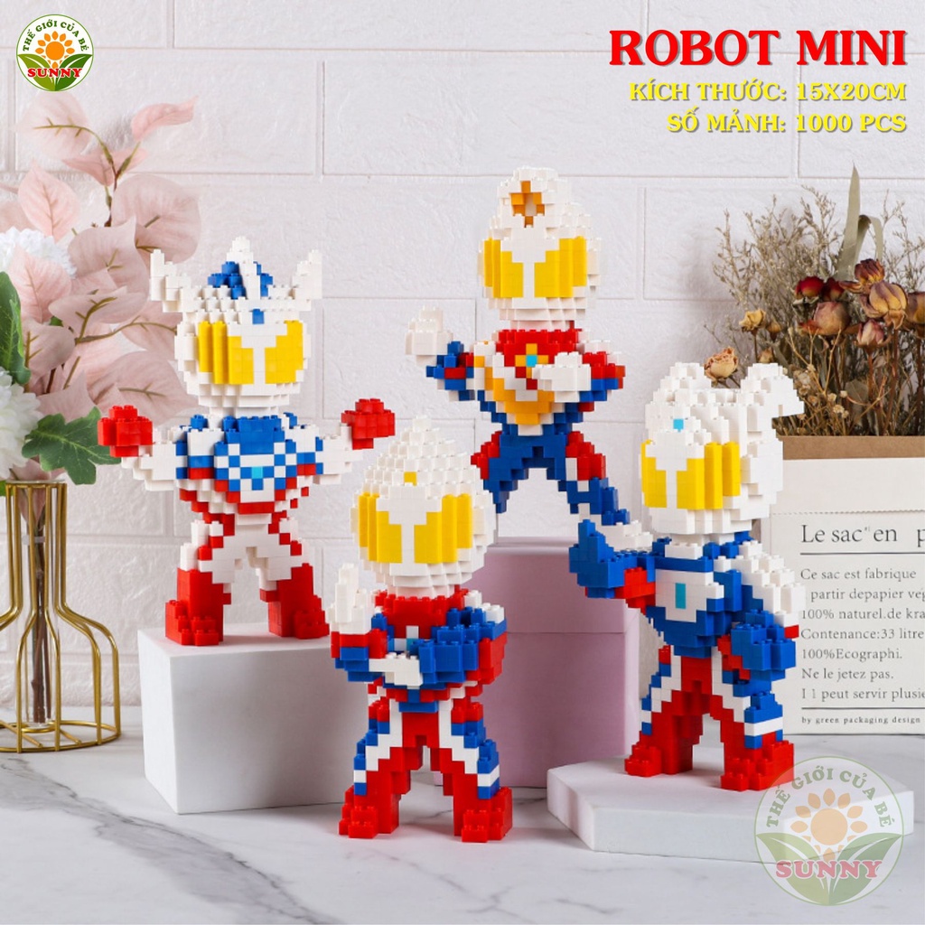 Đồ chơi lắp ghép ULTRAMAN - Mô hình lắp ghép 3D Ultraman - Siêu nhân điện quang