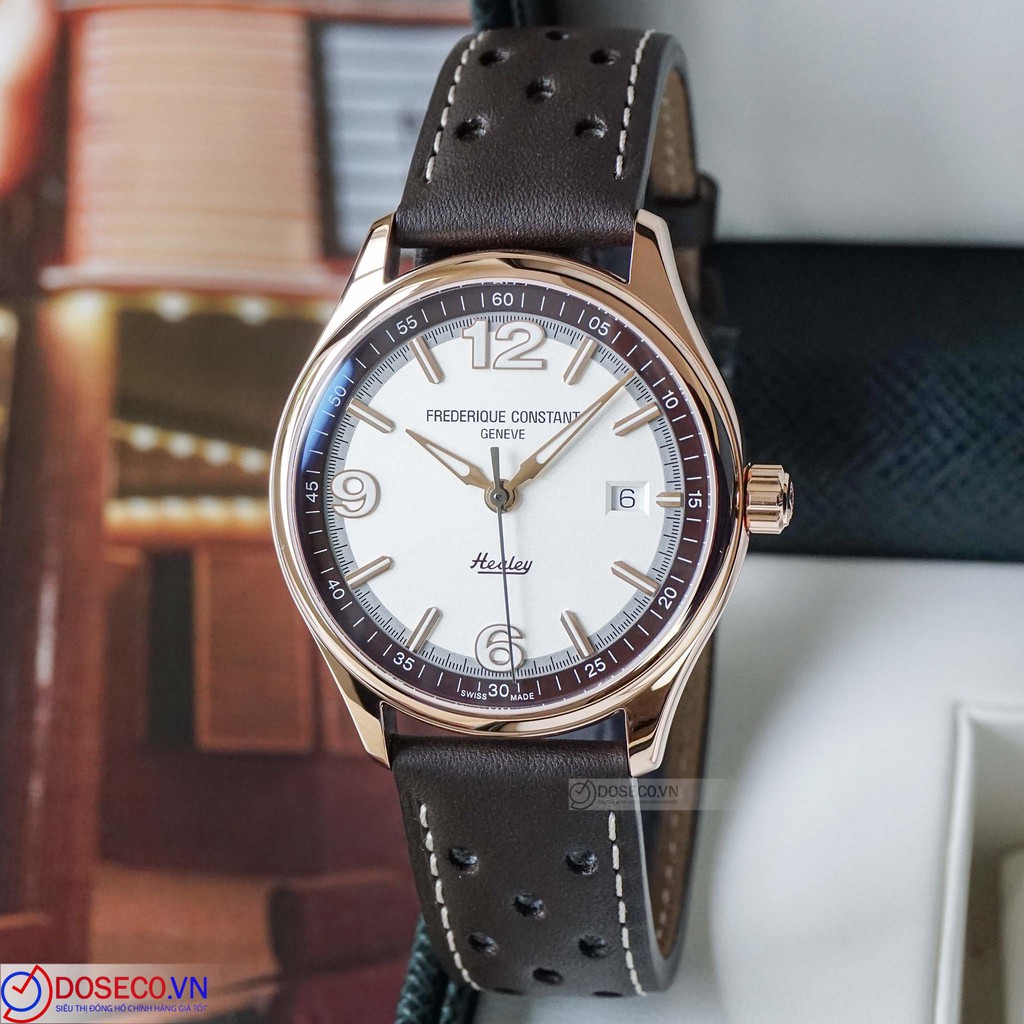 Đồng Hồ Nam Chính Hãng Cơ Automatic Frederique Constant Healey Limited FC-303HVBR5B4 Kính Sapphire, Dây Da Cao Cấp FC21