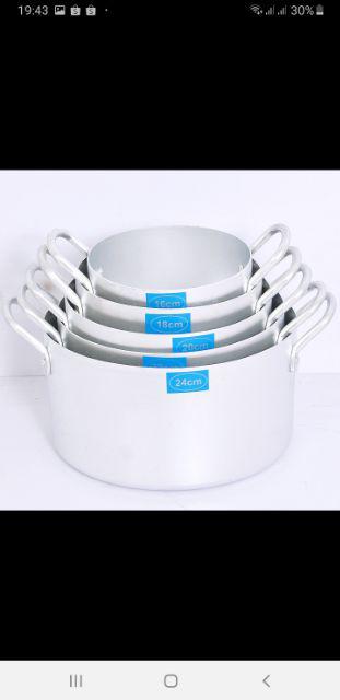 Nồi Nhôm Kích Thước 22cm Chuyên Dụng Cho Bếp Ga - Dụng Cụ Nhà Bếp