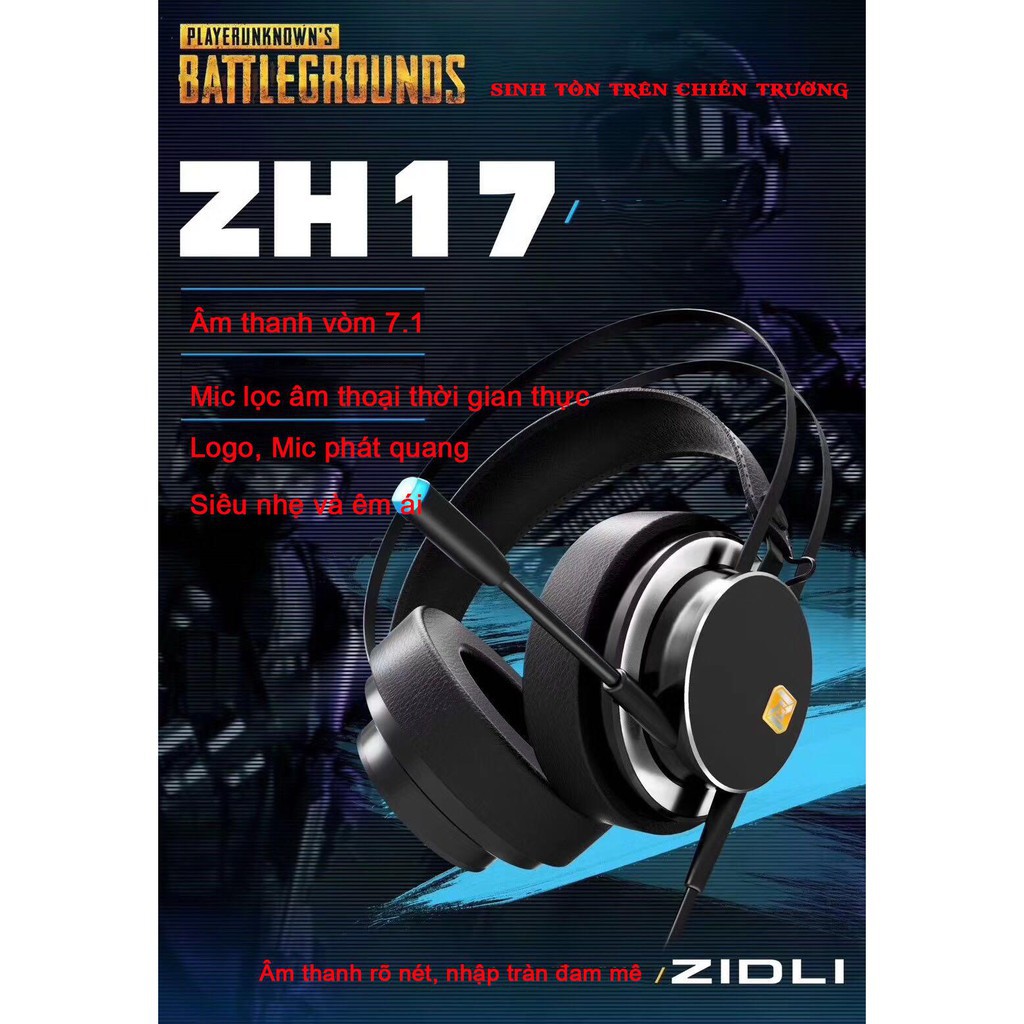 Tai nghe Gaming âm thanh vòm 7.1 Zidli ZH17