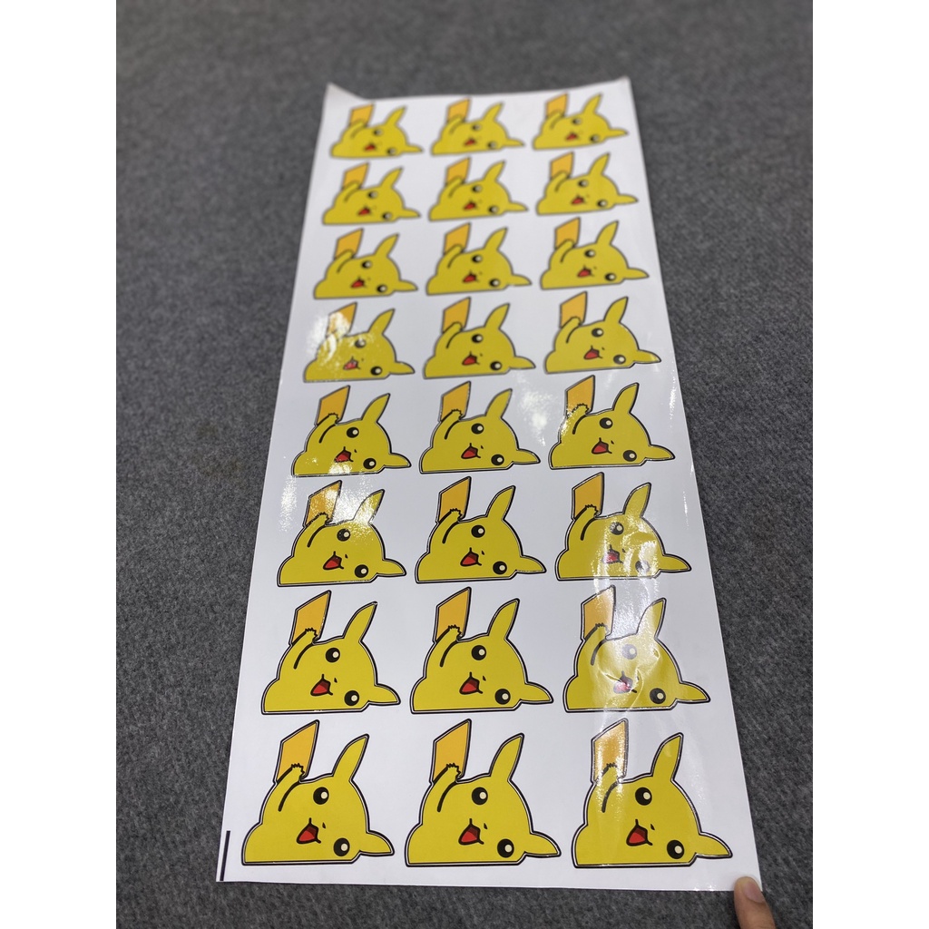 Tem Stick, Logo trang trí dán xe PIKACHU