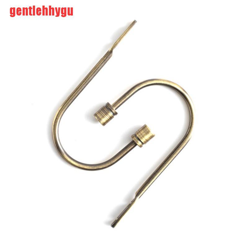 [gentlehhygu]2pcs simple Buckle Ball Iron Clip 1* Metal Curtain Hold Backs Hooks U Shaped