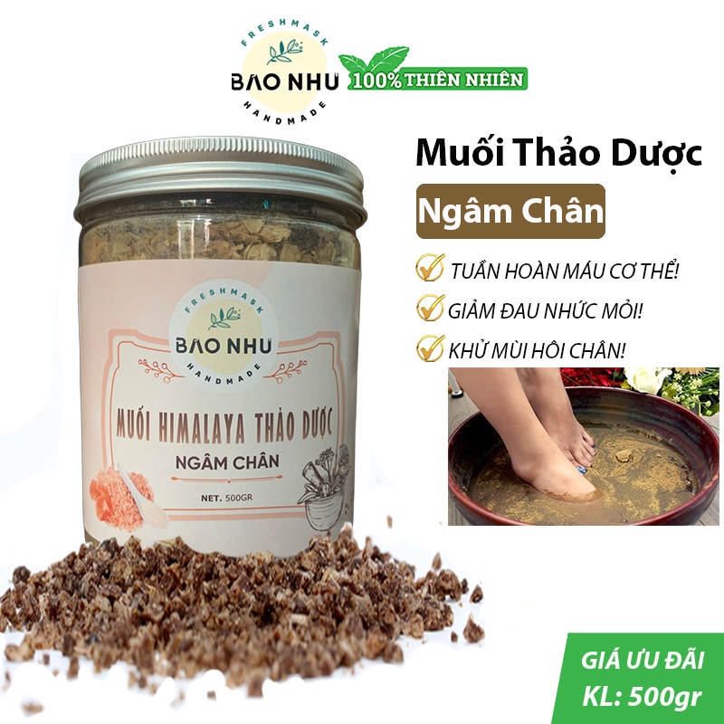 500gr Đá Muối Himalaya Thảo Dược Ngâm Chân