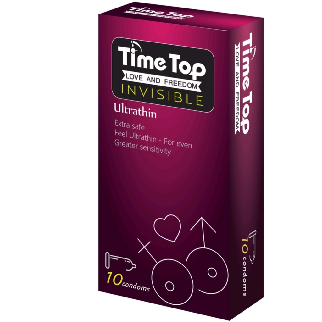 Bao cao su siêu mỏng Time Top - 10 cái