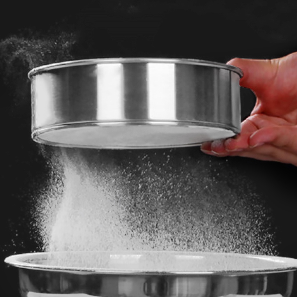 Dụng Cụ Rây Bột Bằng Thép Không Gỉ Tiện Dụng Cho Nhà Bếp