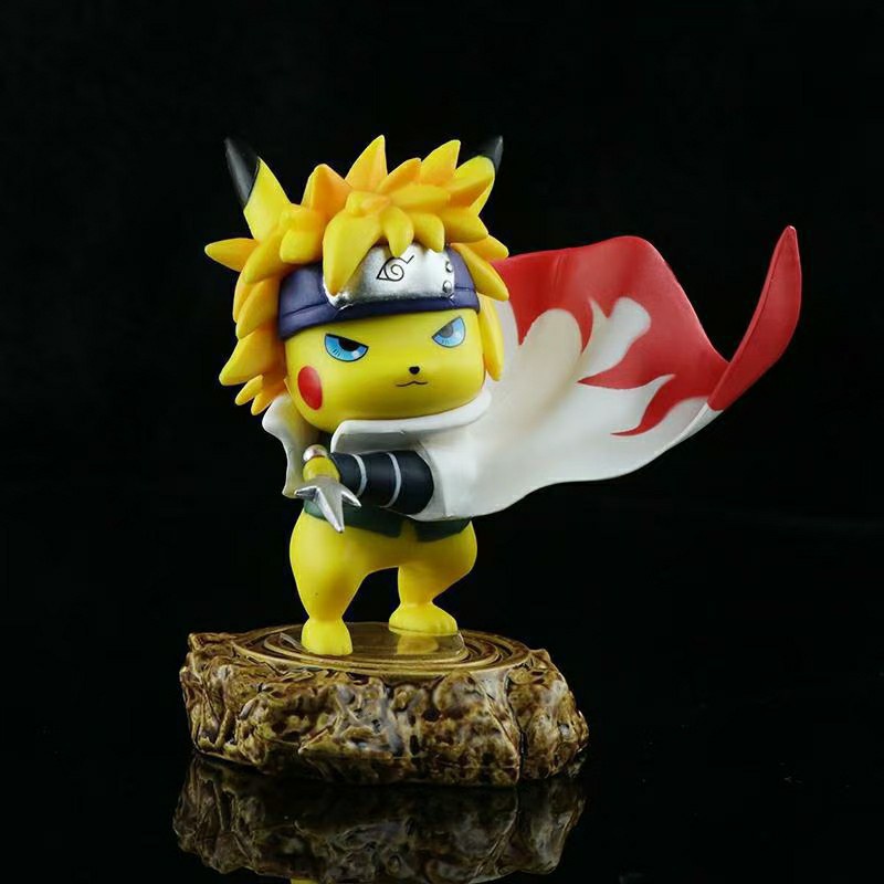 Mô hình Pikachu Cosplay Sasuke, Naruto, Obito, Madara 13cm