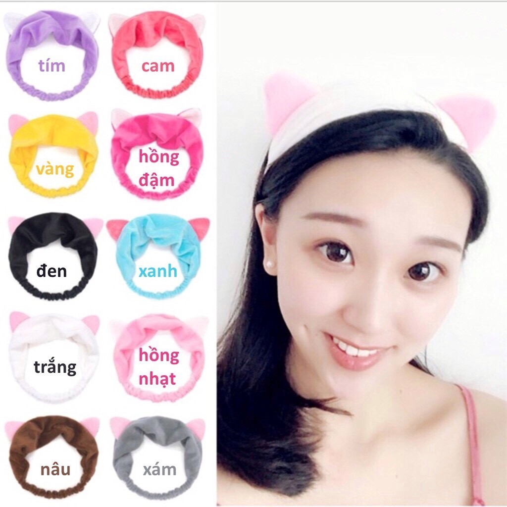 Băng đô tai mèo ( Nhiều Màu ) -Cực Xinh