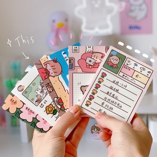 Tập Giấy Note/ Giấy Nhớ Cô Bé Nhật Bản Xinh Xắn Ghi Chú Học Tập/ Văn Phòng - RosyPosy