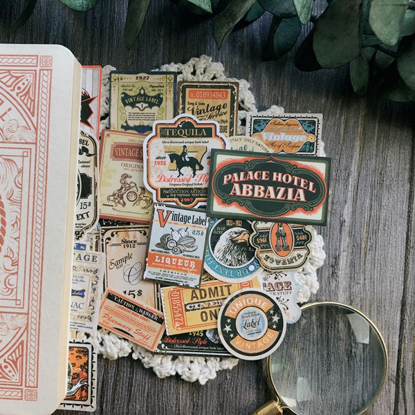 Sticker thương hiệu vintage