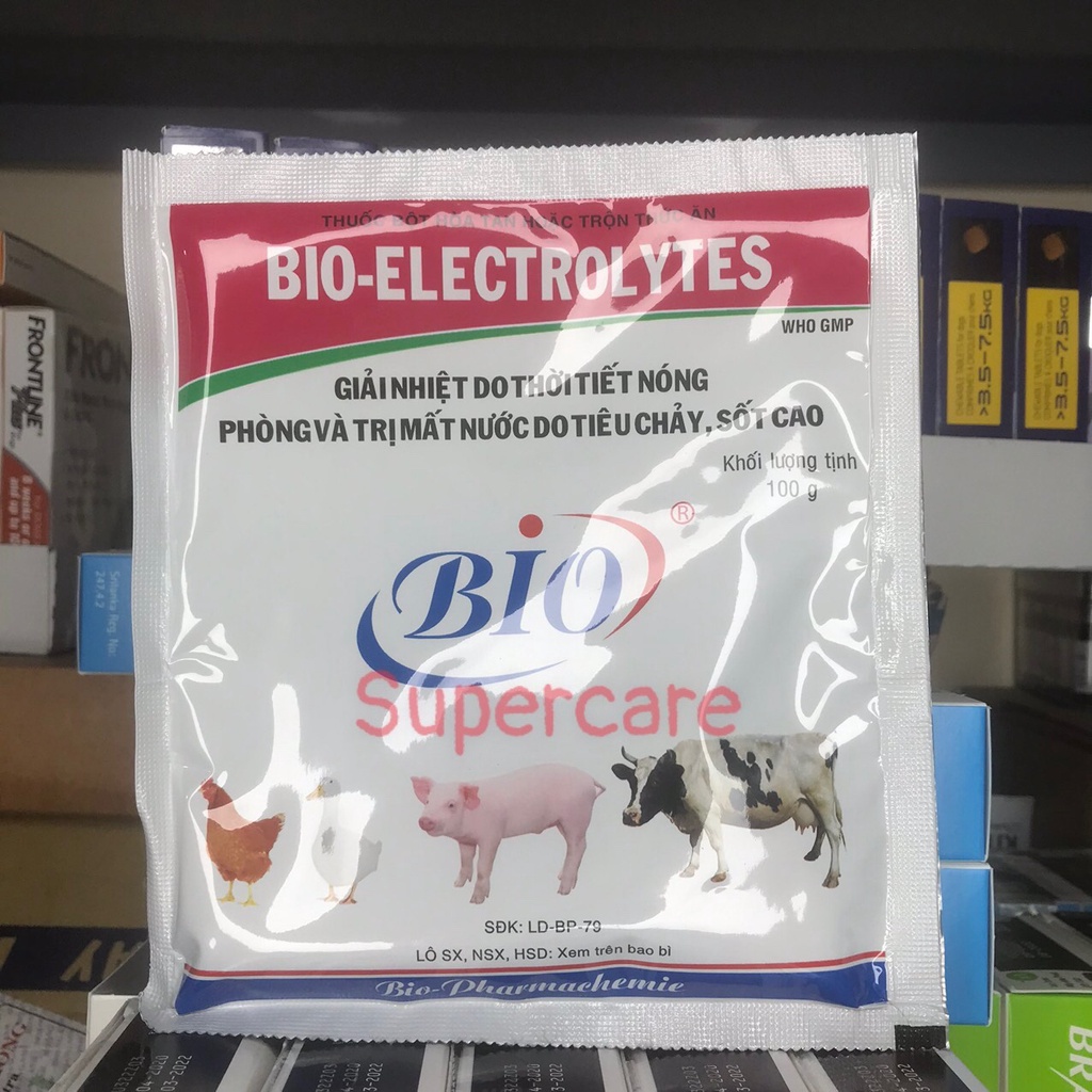Bio Electrolytes 100gr - Giải Nhiệt Do Thời Tiết Nóng, Mất Nước Do Tiêu Chảy, Sốt Cao