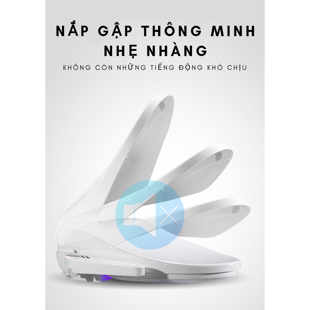 Nắp bồn cầu thông minh tự rửa Nhật Bản Mirai