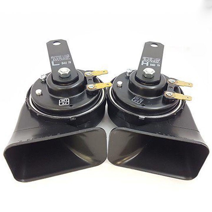 [Giá 1 cặp] Còi sên Dennso gắn ô tô-xe máy.Tặng bát,giắc