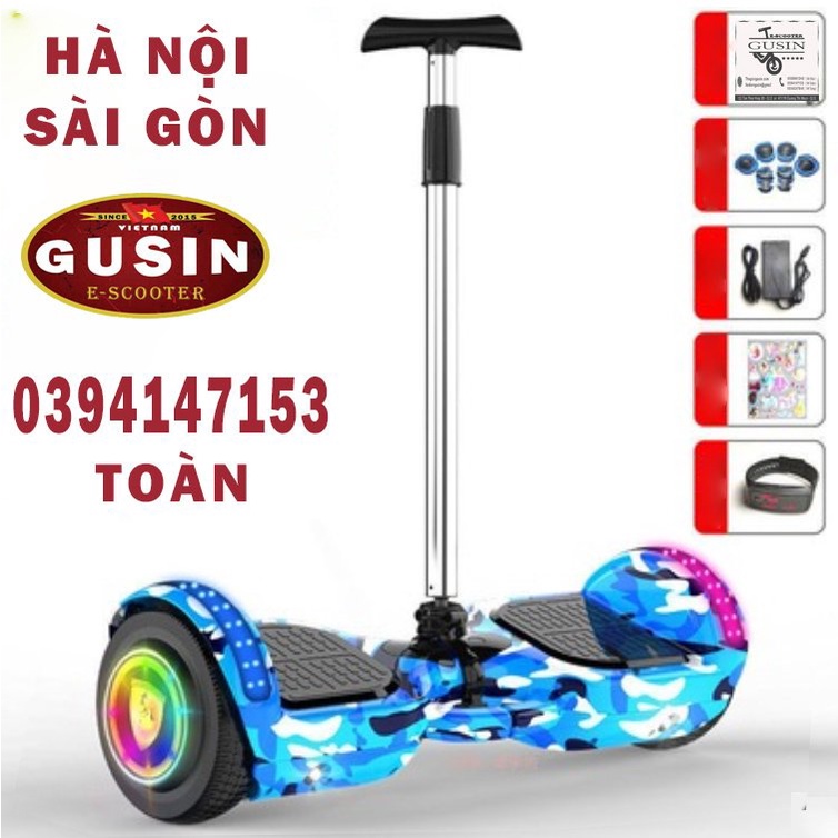 xe tự cân bằng 2 bánh 6.5inch Màu Xanh siêu đẹp / có Viđeo test / E-scooter Gusin cam kết bảo hành 2 năm